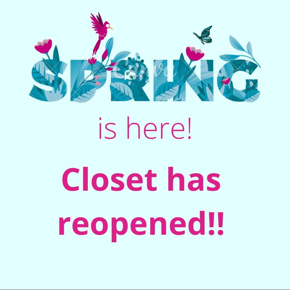 My closet is open!! 🎉🎉